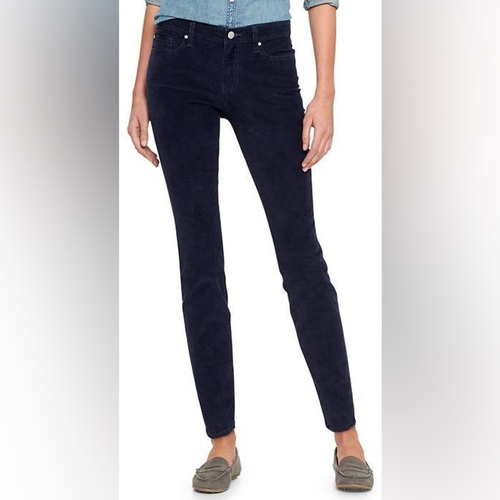 GAP true skinny blue corduroy pants 28L